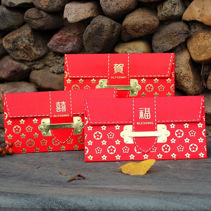 現貨-賀字--新年開運創意個性燙金紅包袋【AShop】