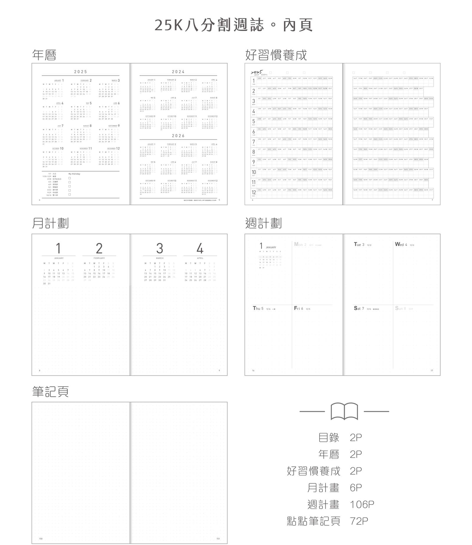 conifer綠的事務 2025年25K暮光之絮軟背精裝八分割週誌